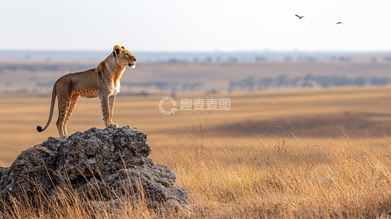 高清大图下载【趣麦麦图】-非洲草原母狮