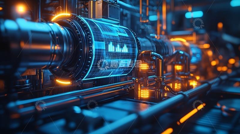 高清大图下载【趣麦麦图】未来科技感工业设备