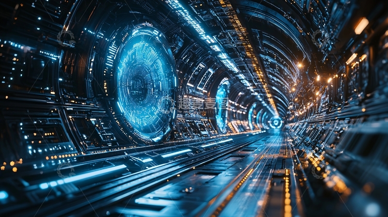 高清大图下载【趣麦麦图】未来科技感隧道