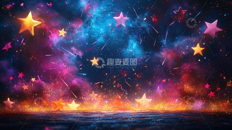 高清大图下载【趣麦麦图】梦幻星空