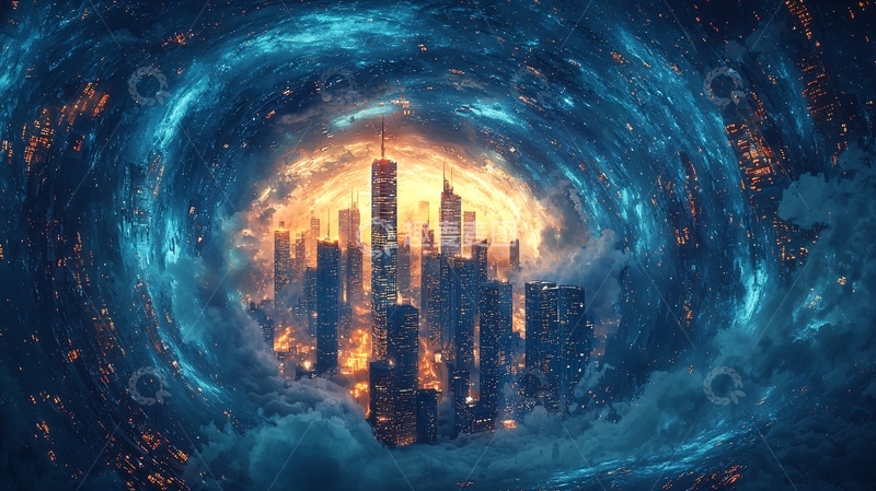 高清大图下载【趣麦麦图】燃烧的城市8