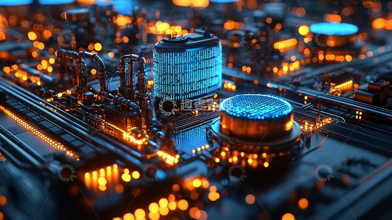 高清大图下载【趣麦麦图】未来科技感工业场景