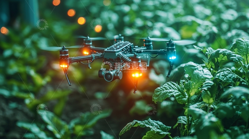 高清大图下载【趣麦麦图】农业植保无人机