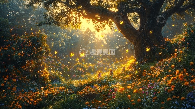 高清大图下载【趣麦麦图】阳光森林