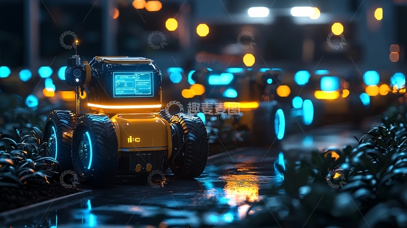 高清大图下载【趣麦麦图】未来科技感机器人