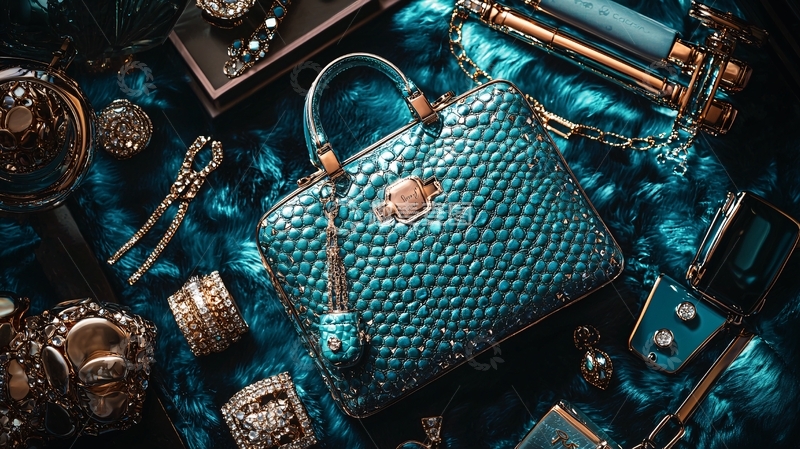 高清大图下载【趣麦麦图】蒂芙尼蓝包包