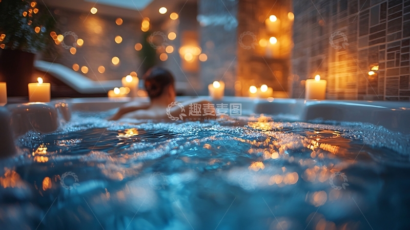 高清大图下载【趣麦麦图】男士泡温泉