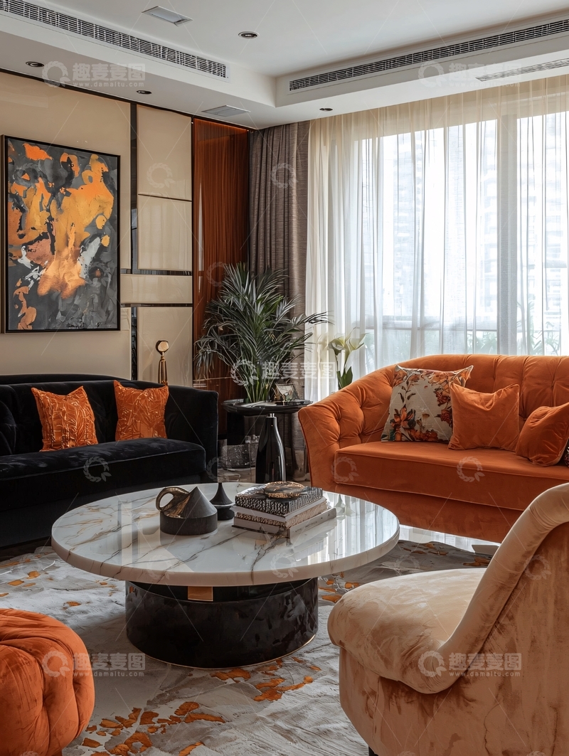 高清大图下载【趣麦麦图】高级奢华客厅装修