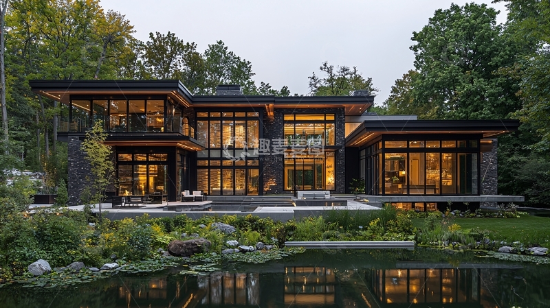 高清大图下载【趣麦麦图】现代风格别墅