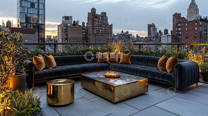 高清大图下载【趣麦麦图】城市景观露台