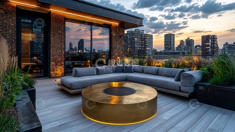 高清大图下载【趣麦麦图】高端屋顶露台设计