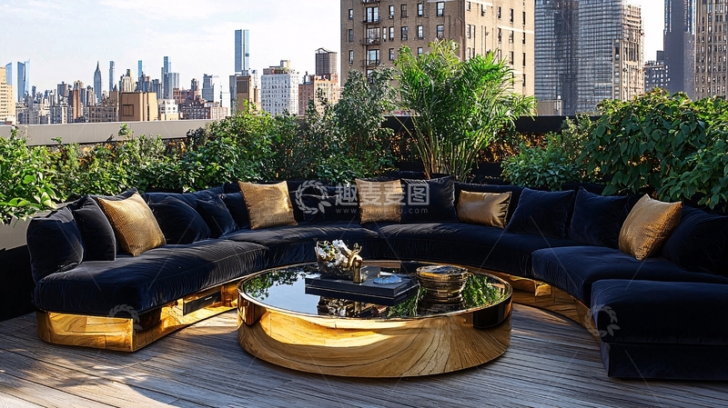 高清大图下载【趣麦麦图】纽约都市天台景观