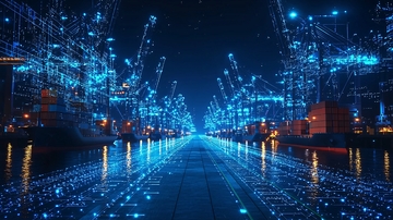 夜晚港口数字科技