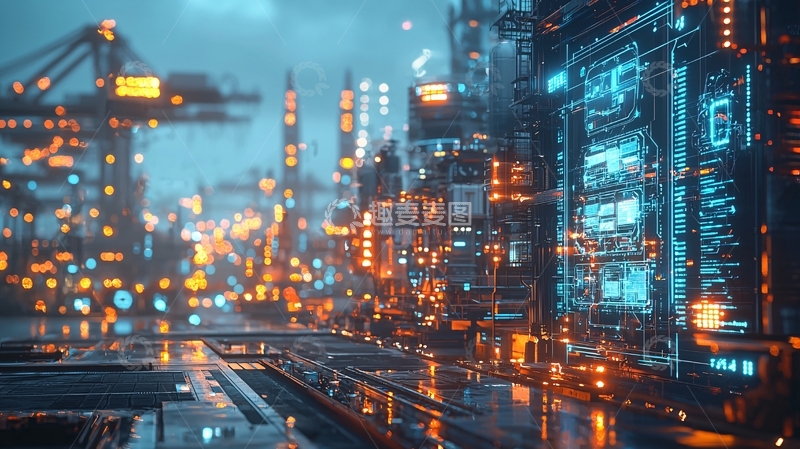 高清大图下载【趣麦麦图】未来科技感城市