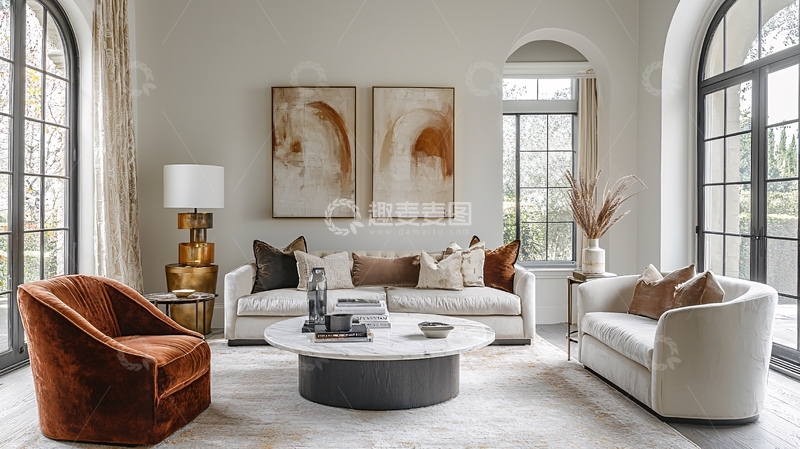 高清大图下载【趣麦麦图】现代简约客厅