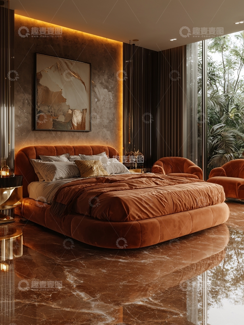 高清大图下载【趣麦麦图】现代轻奢卧室设计