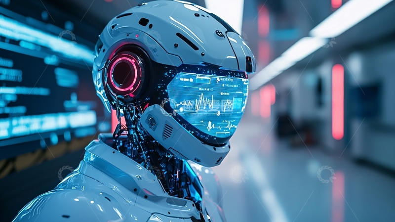 高清大图下载【趣麦麦图】未来科技感机器人