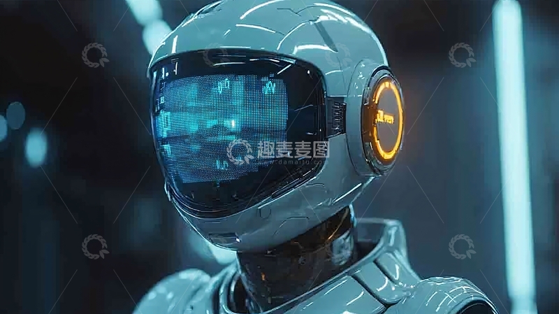 高清大图下载【趣麦麦图】未来科技感机器人