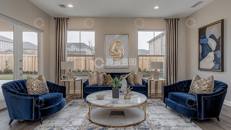 高清大图下载【趣麦麦图】现代简约客厅设计
