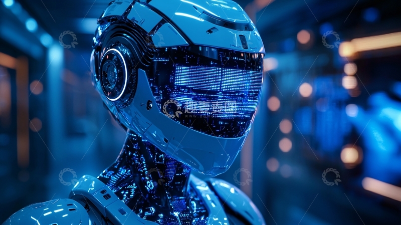 高清大图下载【趣麦麦图】未来科技感机器人