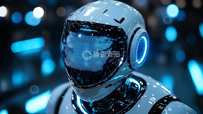 高清大图下载【趣麦麦图】未来科技感机器人