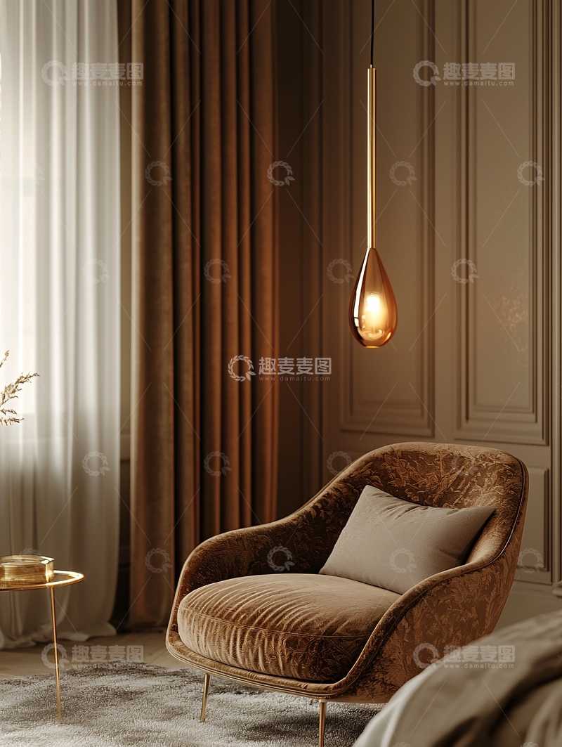 高清大图下载【趣麦麦图】轻奢卧室吊灯