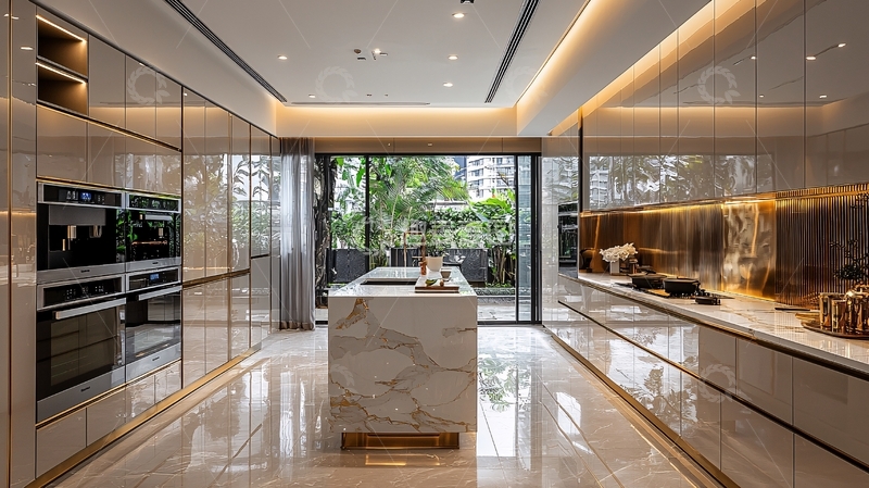 高清大图下载【趣麦麦图】高端现代化开放式厨房