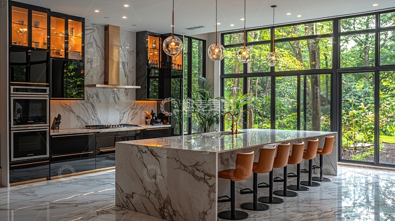 高清大图下载【趣麦麦图】现代化开放式厨房