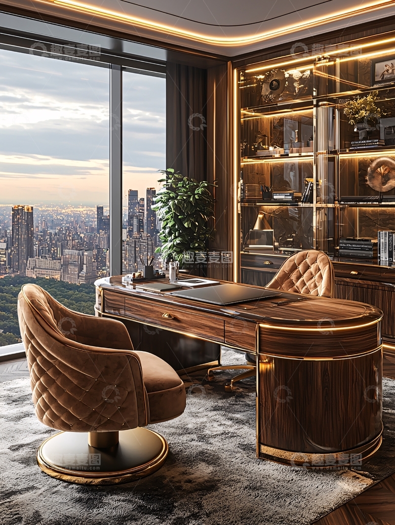 高清大图下载【趣麦麦图】高端大气现代办公桌