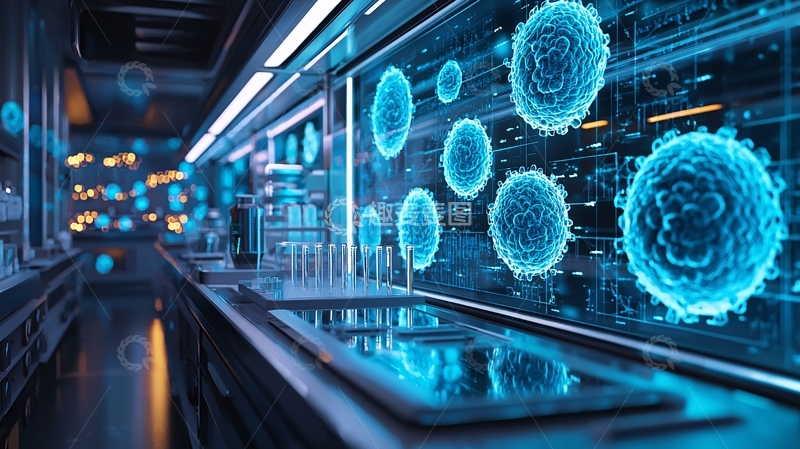 高清大图下载【趣麦麦图】病毒实验室