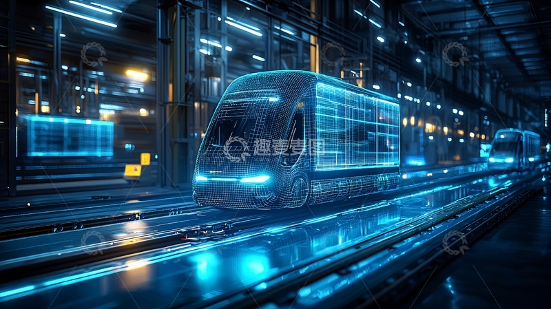 高清大图下载【趣麦麦图】未来科技感列车
