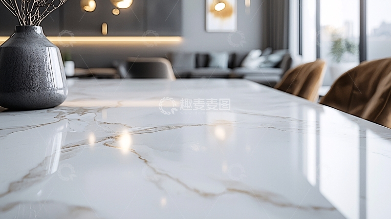 高清大图下载【趣麦麦图】现代简约大理石纹理台面