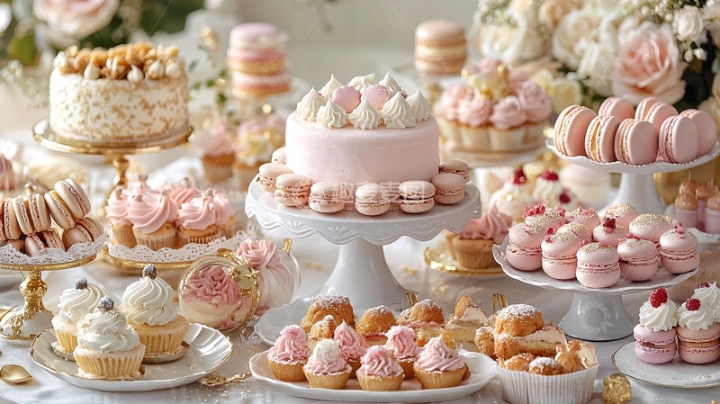 高清大图下载【趣麦麦图】粉色甜点