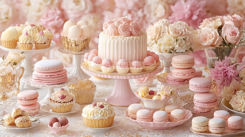高清大图下载【趣麦麦图】粉色系甜点