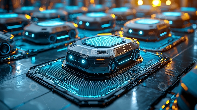 高清大图下载【趣麦麦图】未来科技感无人驾驶汽车