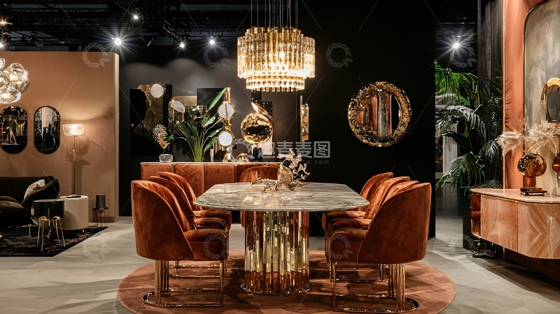 高清大图下载【趣麦麦图】奢华现代轻奢餐厅