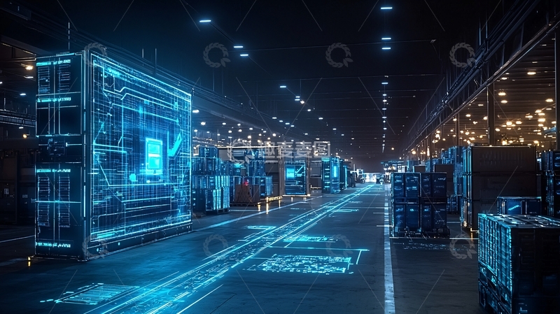 高清大图下载【趣麦麦图】智能物流仓库