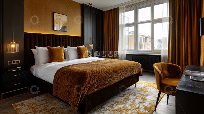 高清大图下载【趣麦麦图】高级酒店卧室
