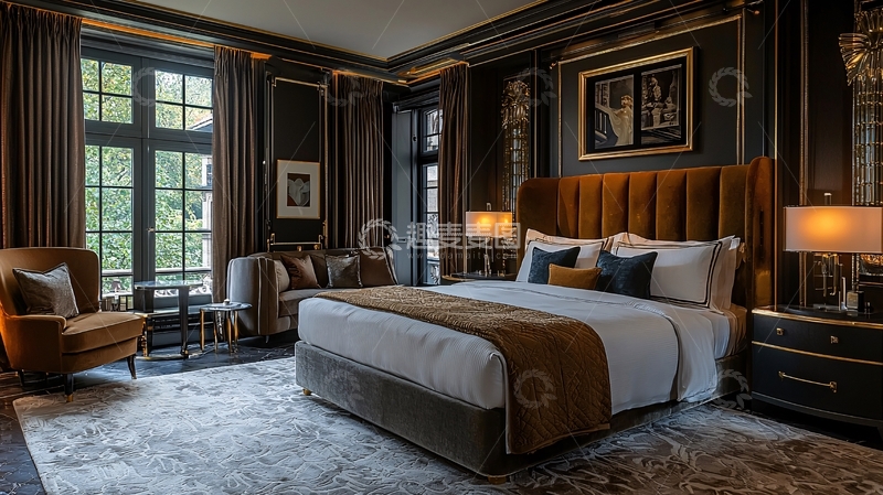 高清大图下载【趣麦麦图】奢华酒店式卧室设计