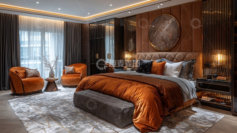 高清大图下载【趣麦麦图】现代轻奢卧室设计