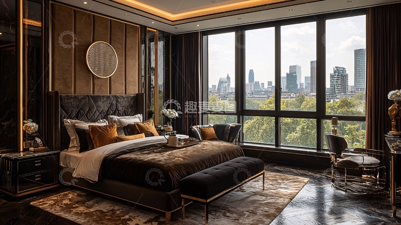 高清大图下载【趣麦麦图】奢华现代卧室设计2