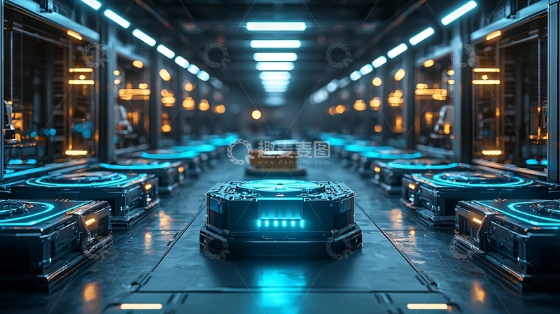 高清大图下载【趣麦麦图】未来科技感长廊