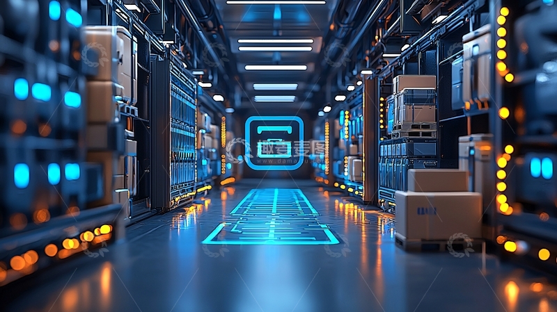 高清大图下载【趣麦麦图】未来科技感数据中心