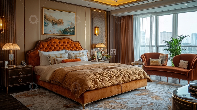 高清大图下载【趣麦麦图】奢华欧式卧室