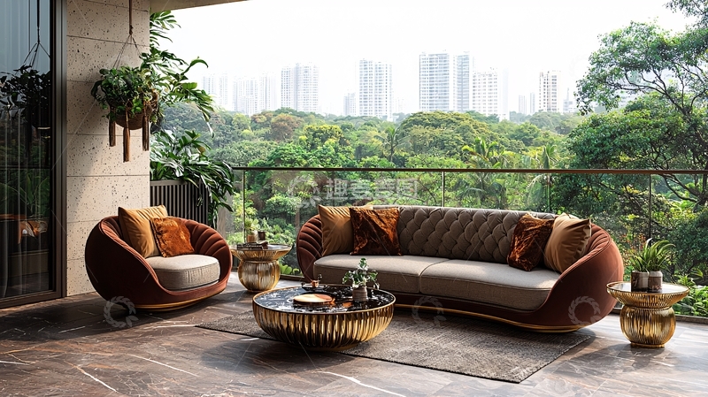 高清大图下载【趣麦麦图】-阳台休闲套装