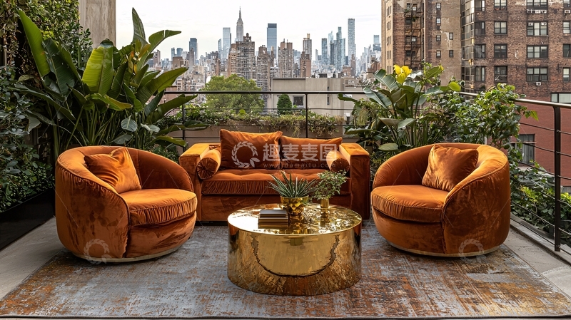 高清大图下载【趣麦麦图】阳台户外休闲套装