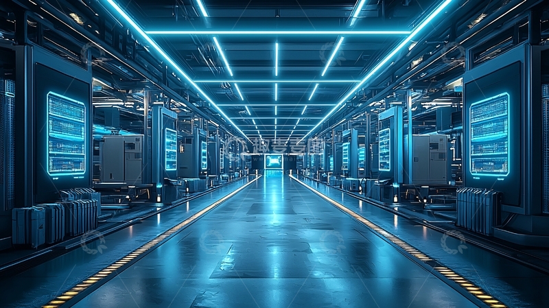 高清大图下载【趣麦麦图】未来科技感走廊