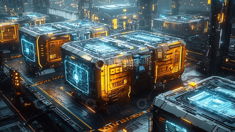 高清大图下载【趣麦麦图】未来科技感方块