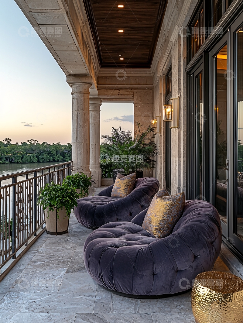 高清大图下载【趣麦麦图】阳台休闲区