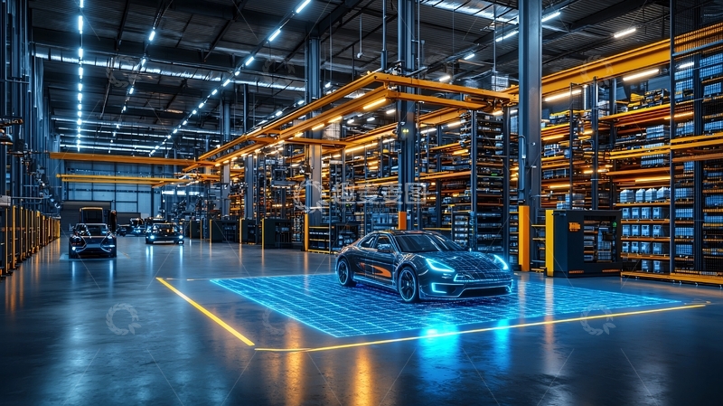 高清大图下载【趣麦麦图】智能工厂车间